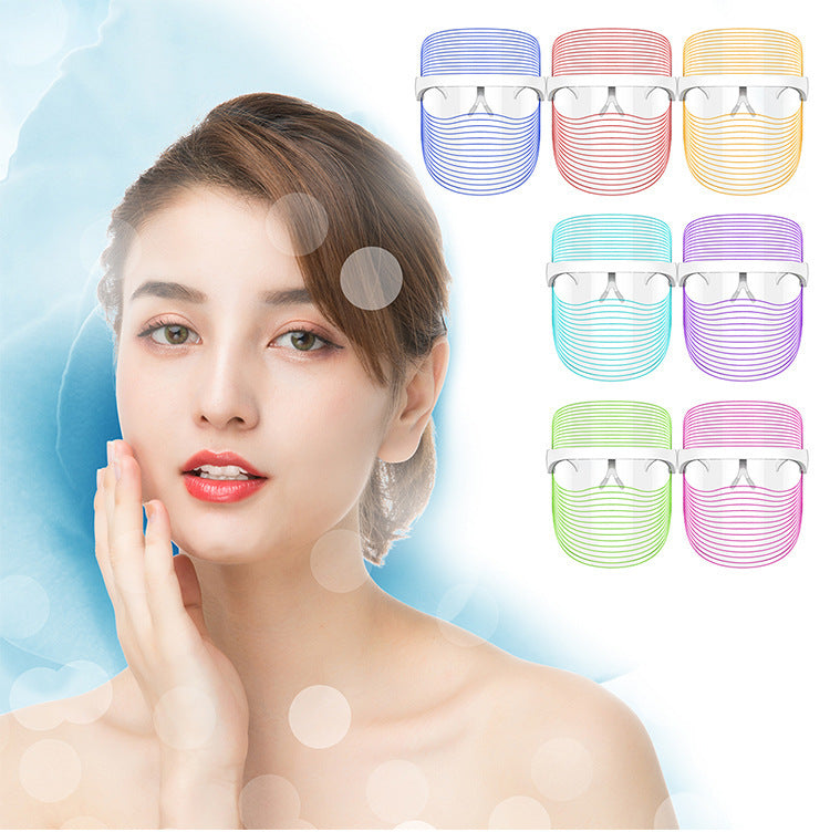 3-in-1 LED Light Therapy Facial Mask for Radiant Skin - Lux Buy