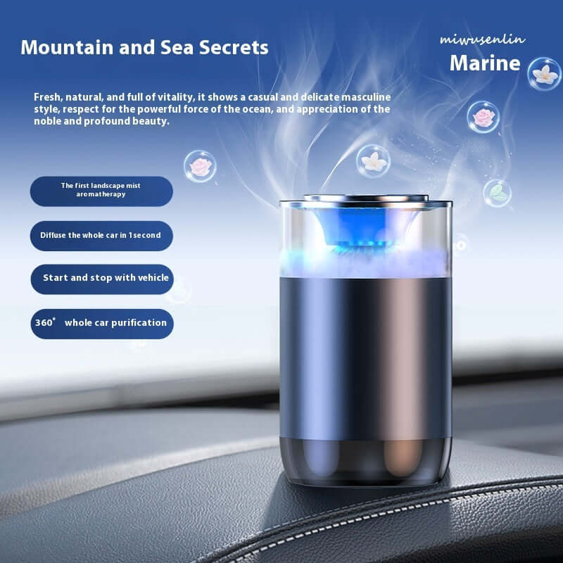 Stylish Car Aroma Diffuser with Intelligent Mode and Essential Oils - Lux Buy