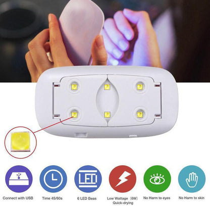 Mini Portable LED UV Nail Dryer - Lux Buy