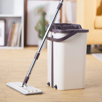 Hand Free Flat Mop and Bucket - Lux Buy