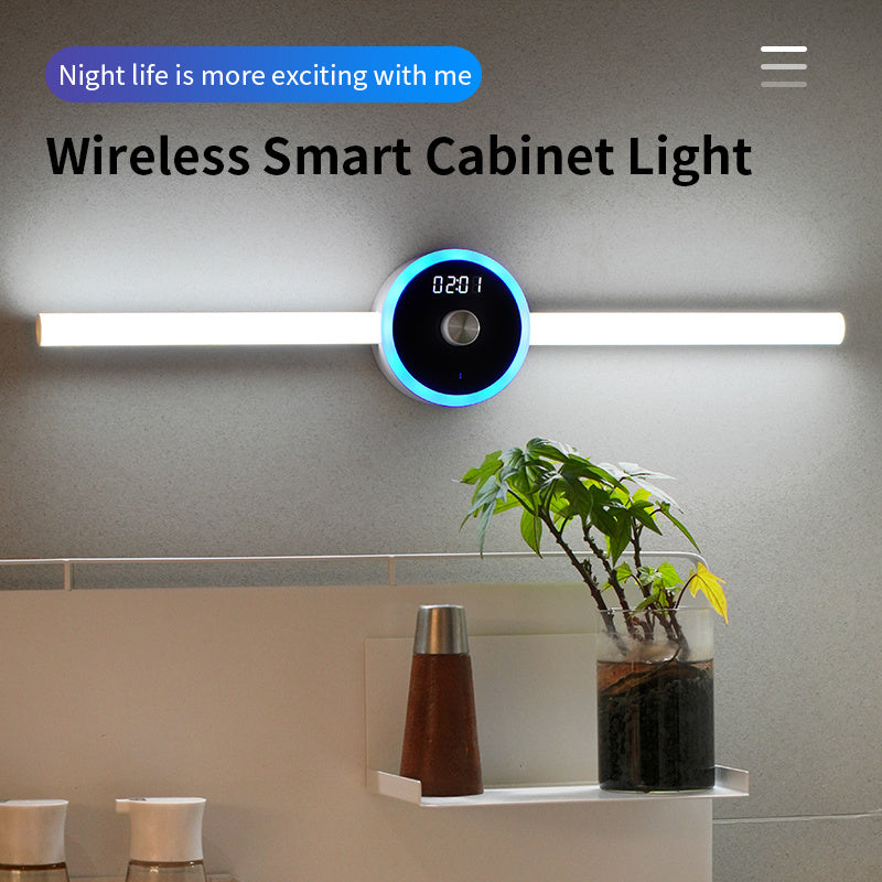 Smart Cabinet sensor LED Light Clock - Lux Buy