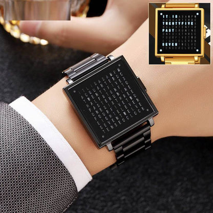 Stylish smart watch with LED display